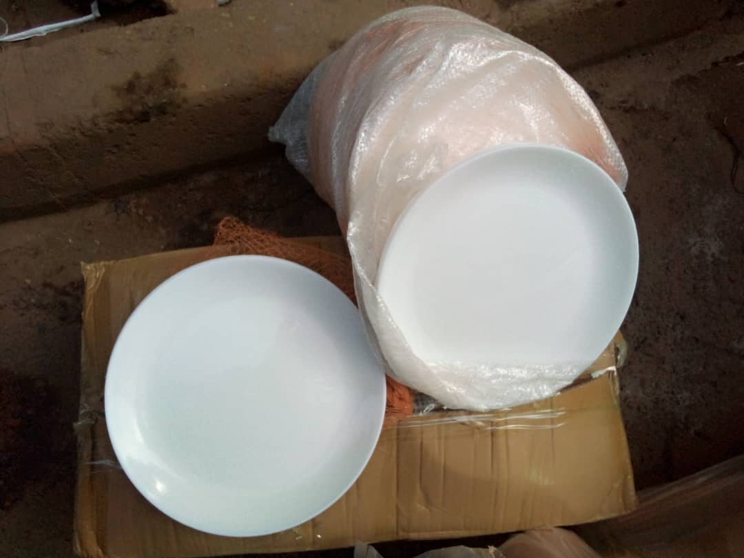 Plastic dinner plates