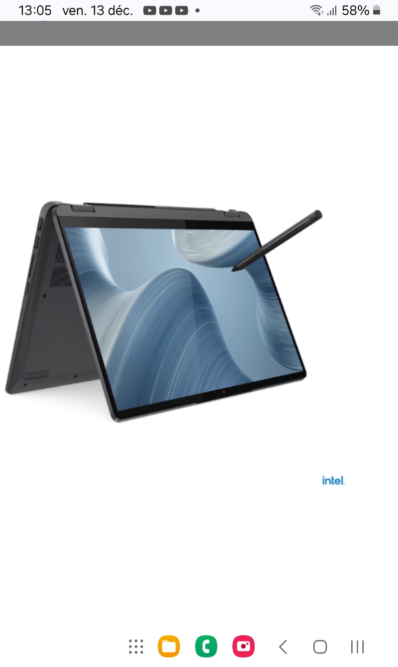 ORDINATEUR PORTABLE _LENOVO IDEAPAD FLEX 5 14IAU7 INTEL CORE I7