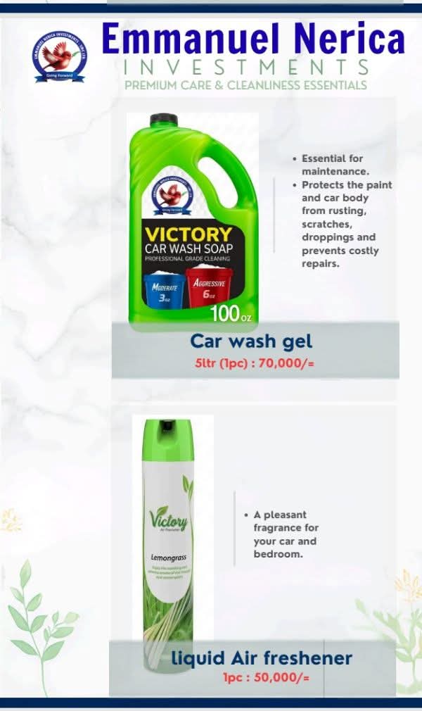 CAR WASH GEL & LIQUID AIR FRESHENER