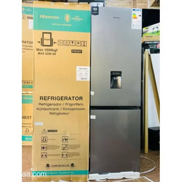 Hisense 341L Brand New Double Door Fridge.