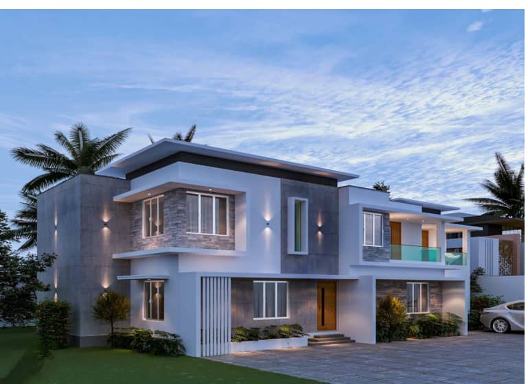 A Four bedroom house
