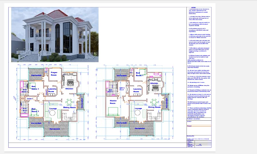 A Four bedroom house