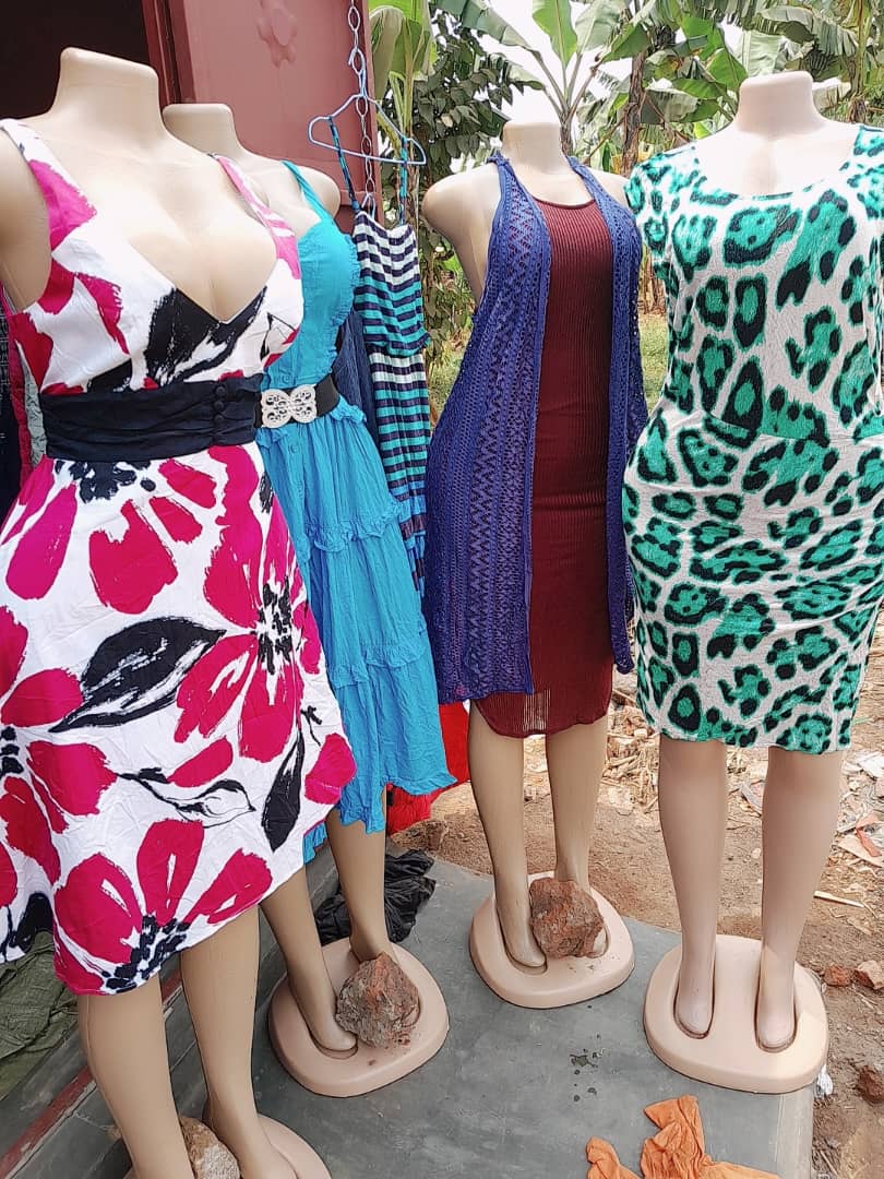 Green leopard print dress