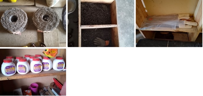 A package of hardware items
