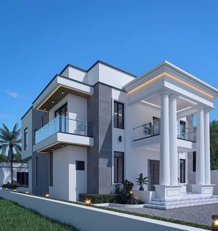 A five bedroom house