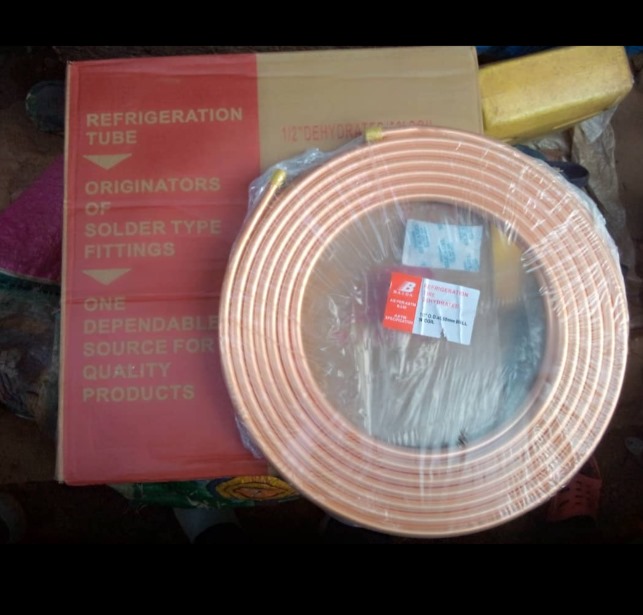 Half inch copper pipe tubes
