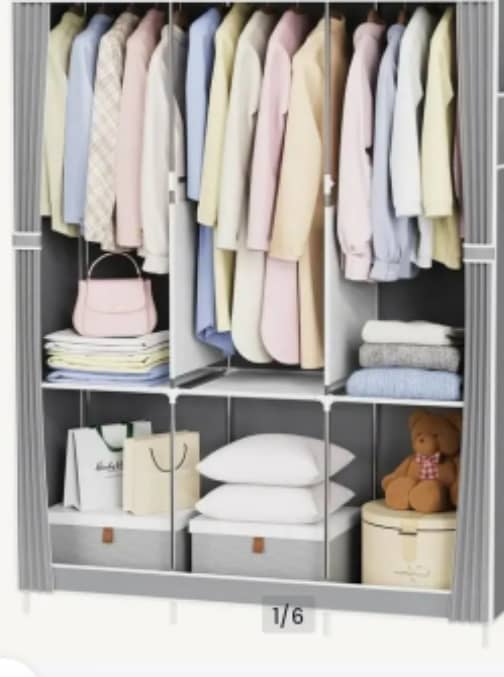 Portable closest wardrobe for hanging clothes