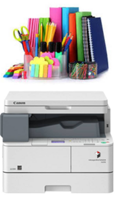 A collection of stationary items