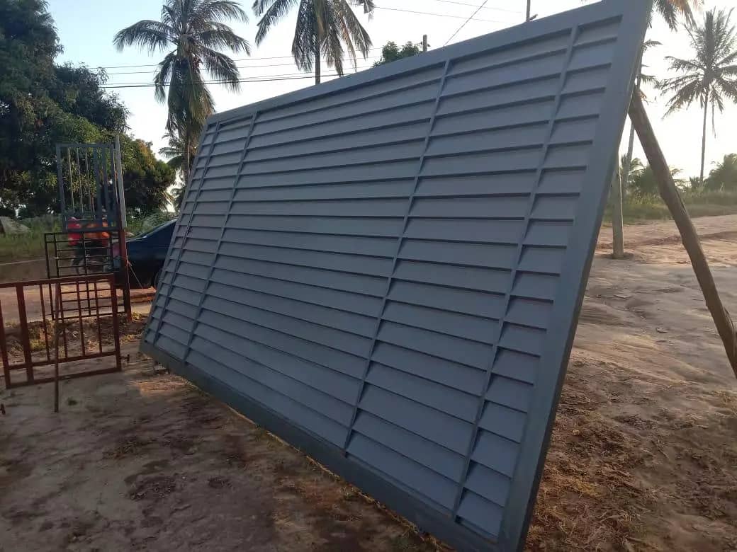 Iron sheet metal gate